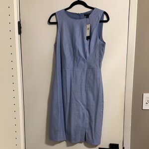 Banana Republic Light Blue Sheath Midi Dress
